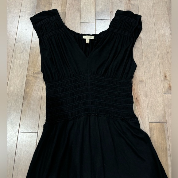 EUC Anthropologie Black Maxi Dress Bordeaux Etoile - Picture 7 of 8